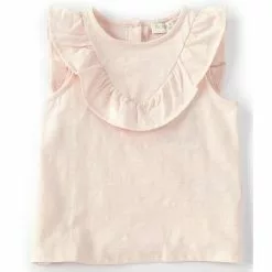 Budget 🔥 Chelsea & Violet Baby 👧 Girls 12-24 Months Ruffle Yoke Tank Top Light Pink 😍