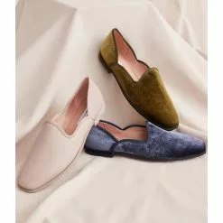 Best deal 🔔 Chelsea & Violet Lousa Velvet Slip-On Flats Moss ⌛ -Chelsea Violet Sales unnamed file 1068
