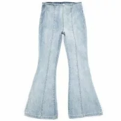 Hot Sale 😍 Chelsea & Violet 👧 Girls Big 👧 Girls 7-16 Seamed Flare Pull-On 👖 Jeans Bleach 🌟
