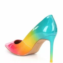 Best Pirce 🎉 Chelsea & Violet Carre Ombre Pointed Toe Pumps Rainbow 🎉 -Chelsea Violet Sales unnamed file 1079