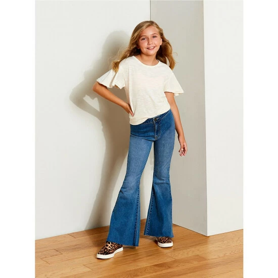 Brand new π₯ Chelsea & Violet π§ Girls Big π§ Girls 7-16 Denim Exaggerated Flare π Jeans Med Stone π 7 Brand new π₯ Chelsea & Violet π§ Girls Big π§ Girls 7-16 Denim Exaggerated Flare π Jeans Med Stone π - Image 5