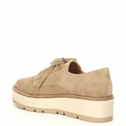 Best Sale 🎁 Chelsea & Violet Irena Suede Lace-Up Lug Sole Platform Oxfords Mink 😉 -Chelsea Violet Sales unnamed file 259