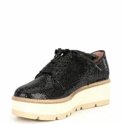 Budget 😉 Chelsea & Violet Insta Rhinestone Embellished Lace-Up Platform Oxfords Black 😀 -Chelsea Violet Sales unnamed file 269