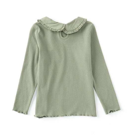 Budget π Chelsea & Violet Little π§ Girls 2T-6X Long-Sleeve Peter-Pan Collar Ribbed Top Ivory π 4 Budget π Chelsea & Violet Little π§ Girls 2T-6X Long-Sleeve Peter-Pan Collar Ribbed Top Ivory π - Image 2
