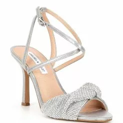 Cheapest 🥰 Chelsea & Violet Brandy Rhinestone Twist Ankle Strap 👗 Dress 🩴 Sandals Clear 🎁 -Chelsea Violet Sales unnamed file 312