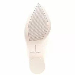 Budget 😀 Chelsea & Violet Keira Leather Pointed Toe Rounded Heel Pumps Ivory 🔔 -Chelsea Violet Sales unnamed file 429