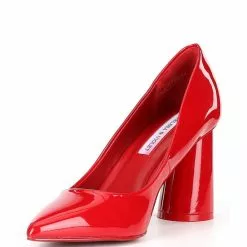 Cheap 😀 Chelsea & Violet Keira Patent Pointed Toe Rounded Heel Pumps Red 😍 -Chelsea Violet Sales unnamed file 482