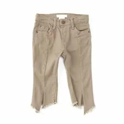 Flash Sale ⌛ Chelsea & Violet Baby 👧 Girls 12-24 Months Split Front Frayed Hem 👖 Jeans Dill Green 🌟