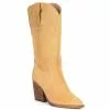 Buy ✨ Chelsea & Violet Fexx Suede Block Heel Western 🥾 Boots Tan 💯 -Chelsea Violet Sales unnamed file 505