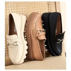 Best deal 👍 Chelsea & Violet Vera Patent Slip-On Lug Sole Loafers Latte 🎁 -Chelsea Violet Sales unnamed file 522