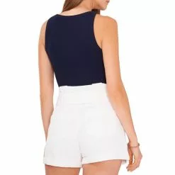 Brand new 😉 Chelsea & Violet Cropped Racer Crew Neck Sleeveless Knit Tee Flame Scarlet 🌟 -Chelsea Violet Sales unnamed file 547