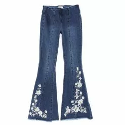 Best reviews of 🔔 Chelsea & Violet Big 👧 Girls 7-16 Denim Embroidery Flare Leg 👖 Jeans Med Stone 🎉