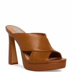 Chelsea Violet Sales 48 Flash Sale ๐ฅฐ Chelsea & Violet Jean Cross-Band Leather ๐ฉด Sandals Honey ๐