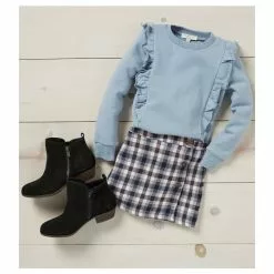 Best Sale 🛒 Chelsea & Violet Little 👧 Girls 2T-6X Plaid A-Line 👗 Skirt Taupe Plaid 👏 -Chelsea Violet Sales unnamed file 833